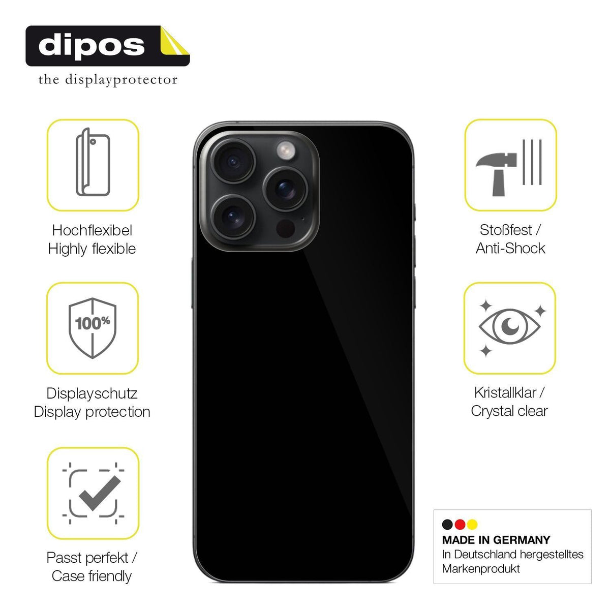 2x 3D Full Cover Schutzfolie für Apple iPhone 16 P (7)