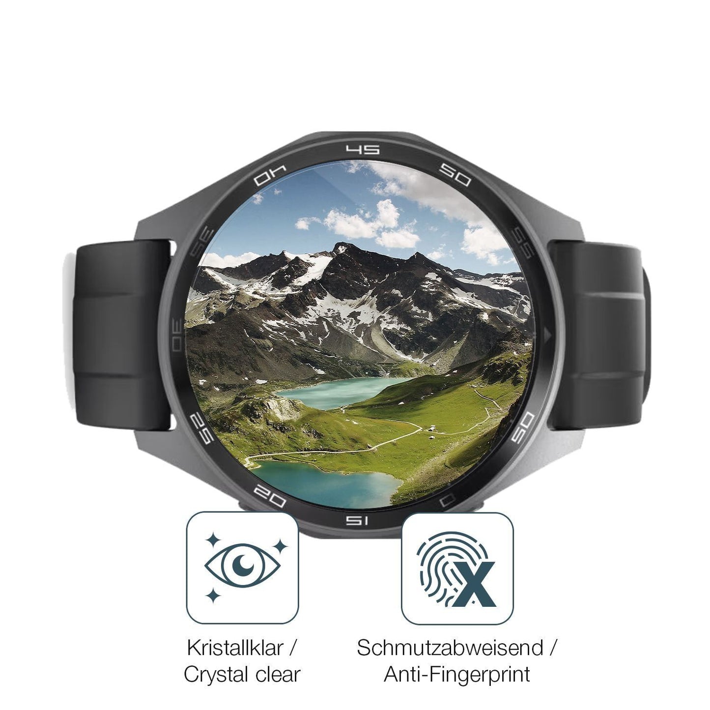 6x Schutzfolie klar für Hama 7010 Smartwatch Displ (4)