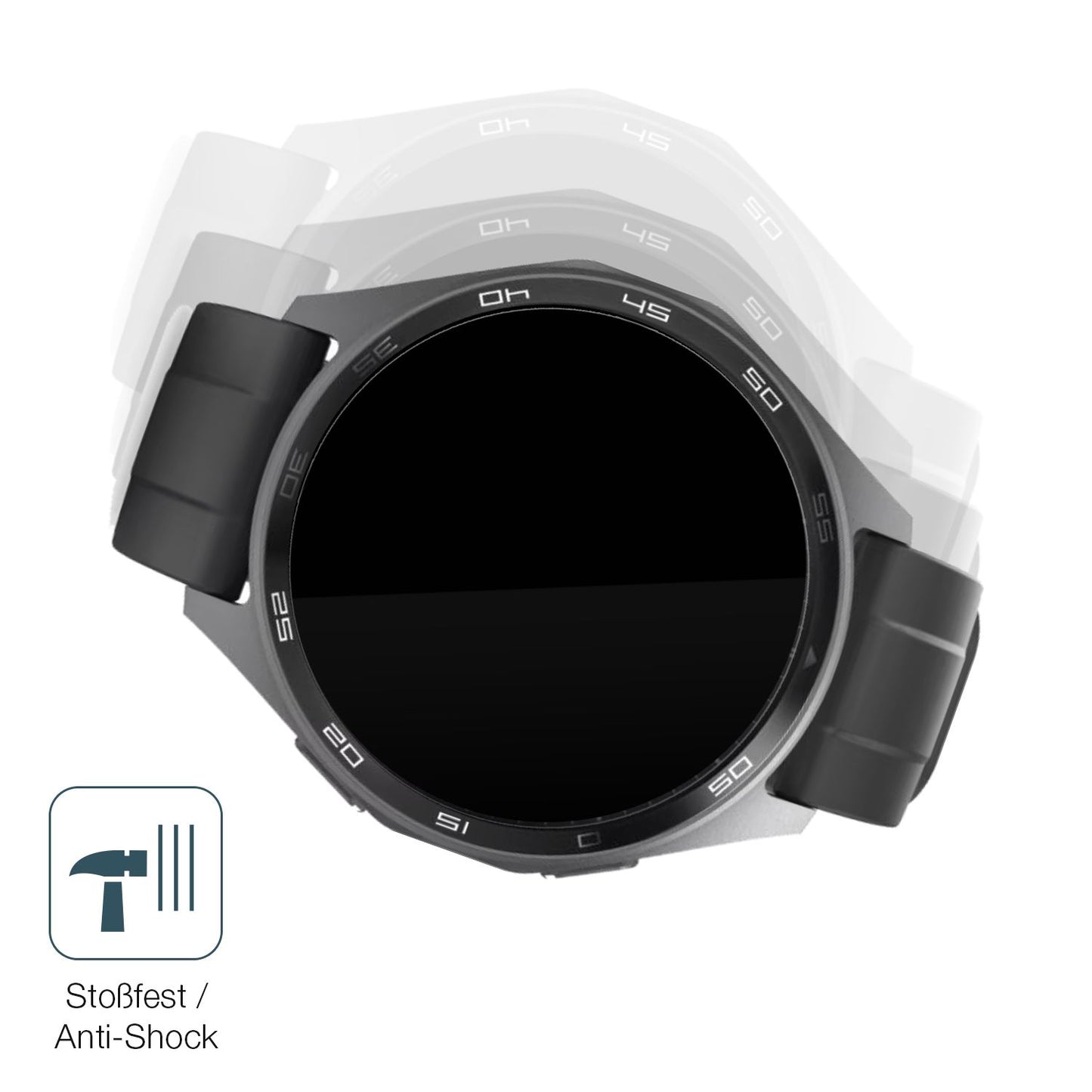 2x 9H Schutzfolie für Hama 7010 Smartwatch Panzerf (4)
