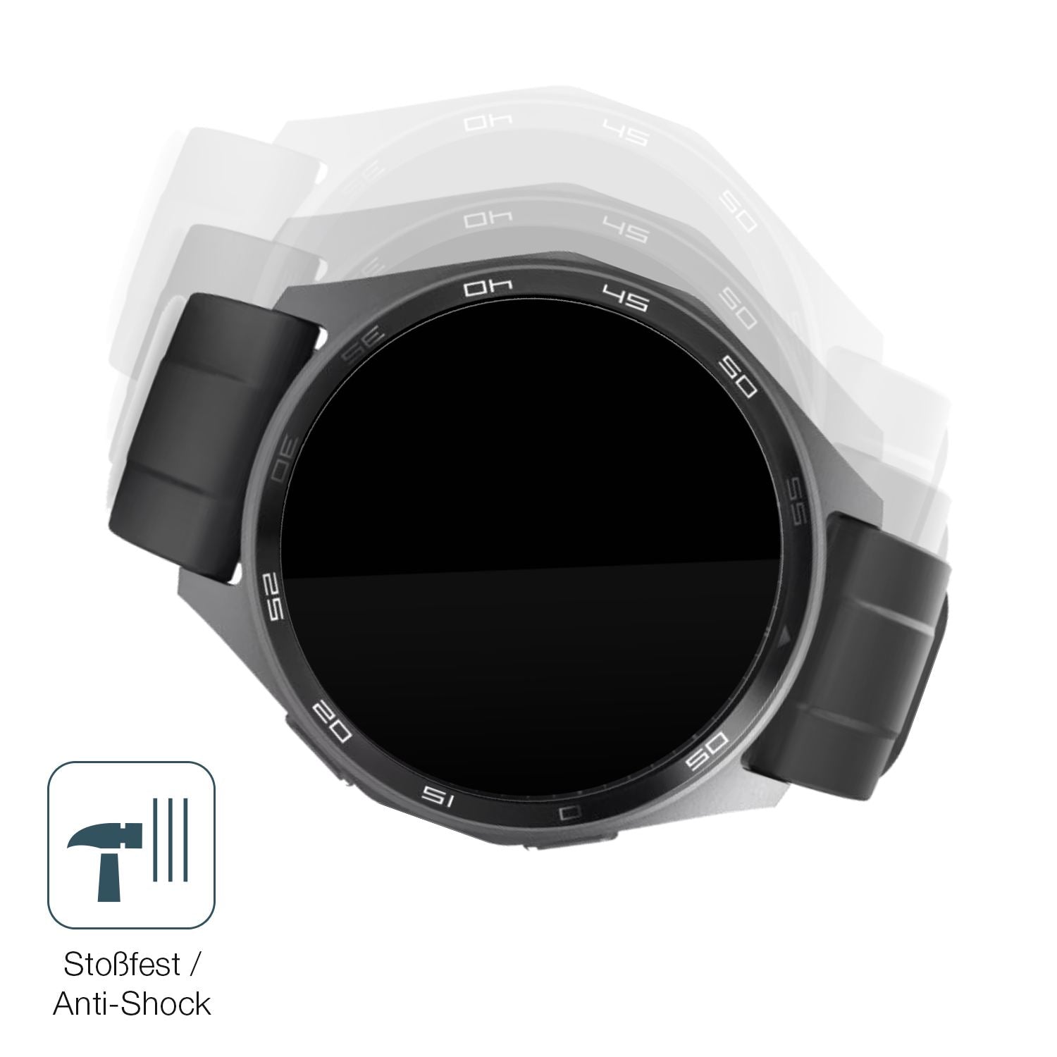 2x 9H Schutzfolie für Hama 7010 Smartwatch Panzerf (4)