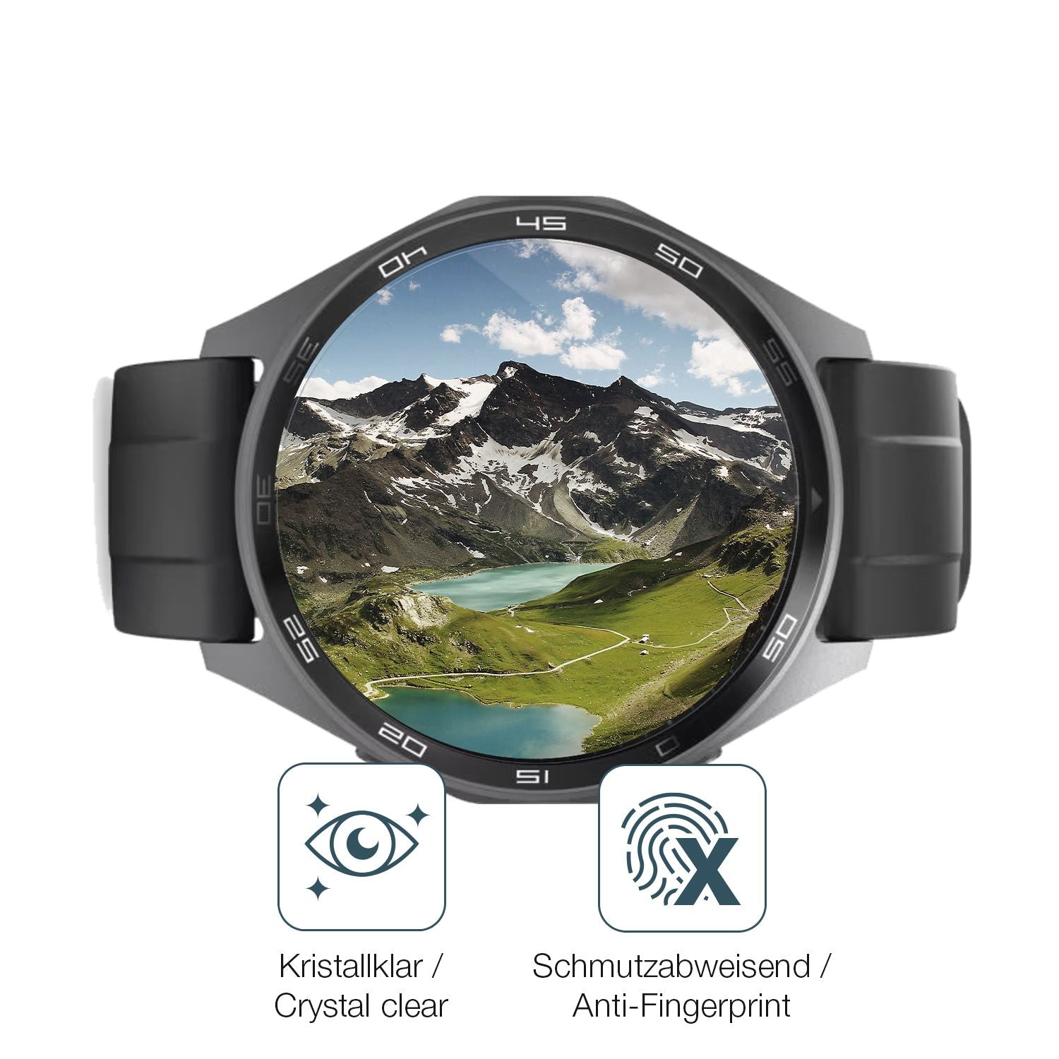 2x 9H Schutzfolie für Hama 7010 Smartwatch Panzerf (5)