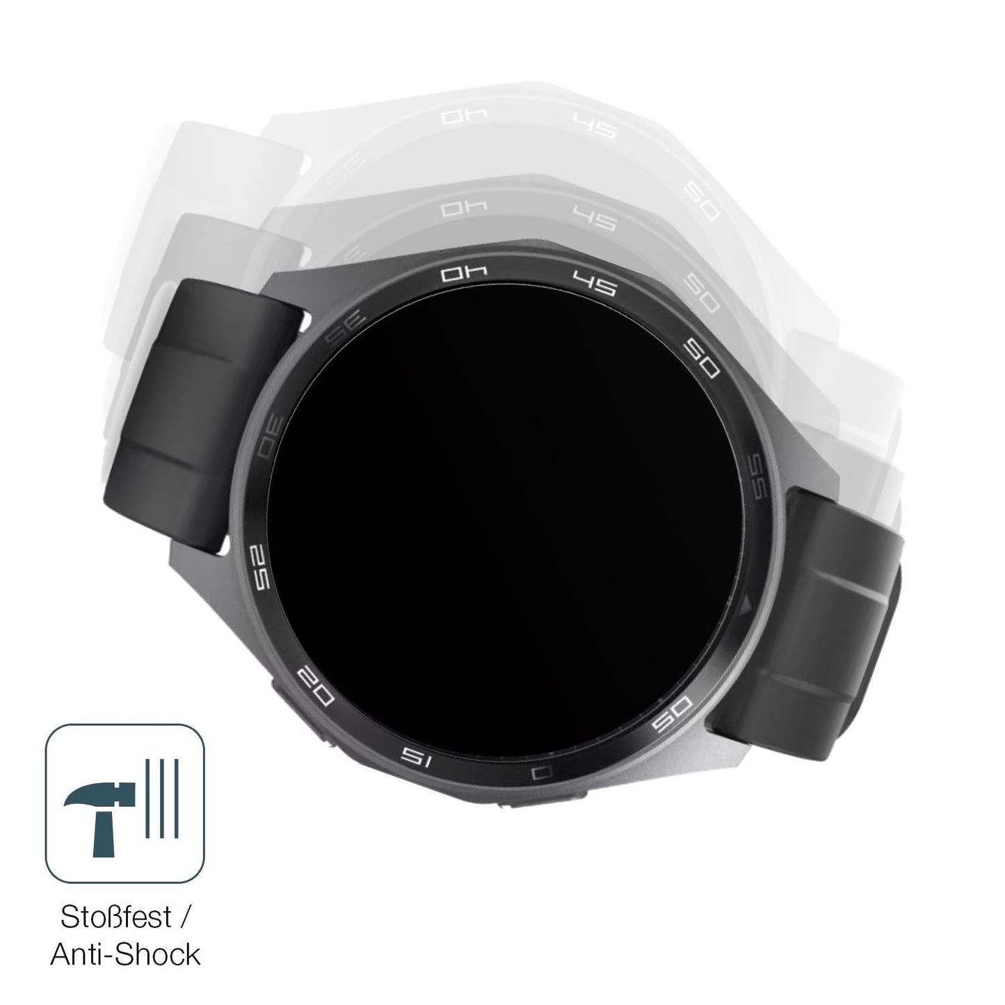 2x 9H Schutzfolie matt für Hama 7010 Smartwatch Pa (4)