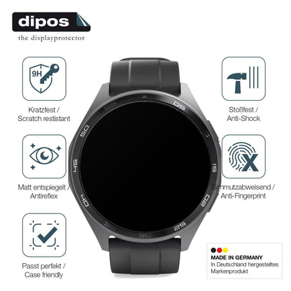 2x 9H Schutzfolie matt für Hama 7010 Smartwatch Pa (7)