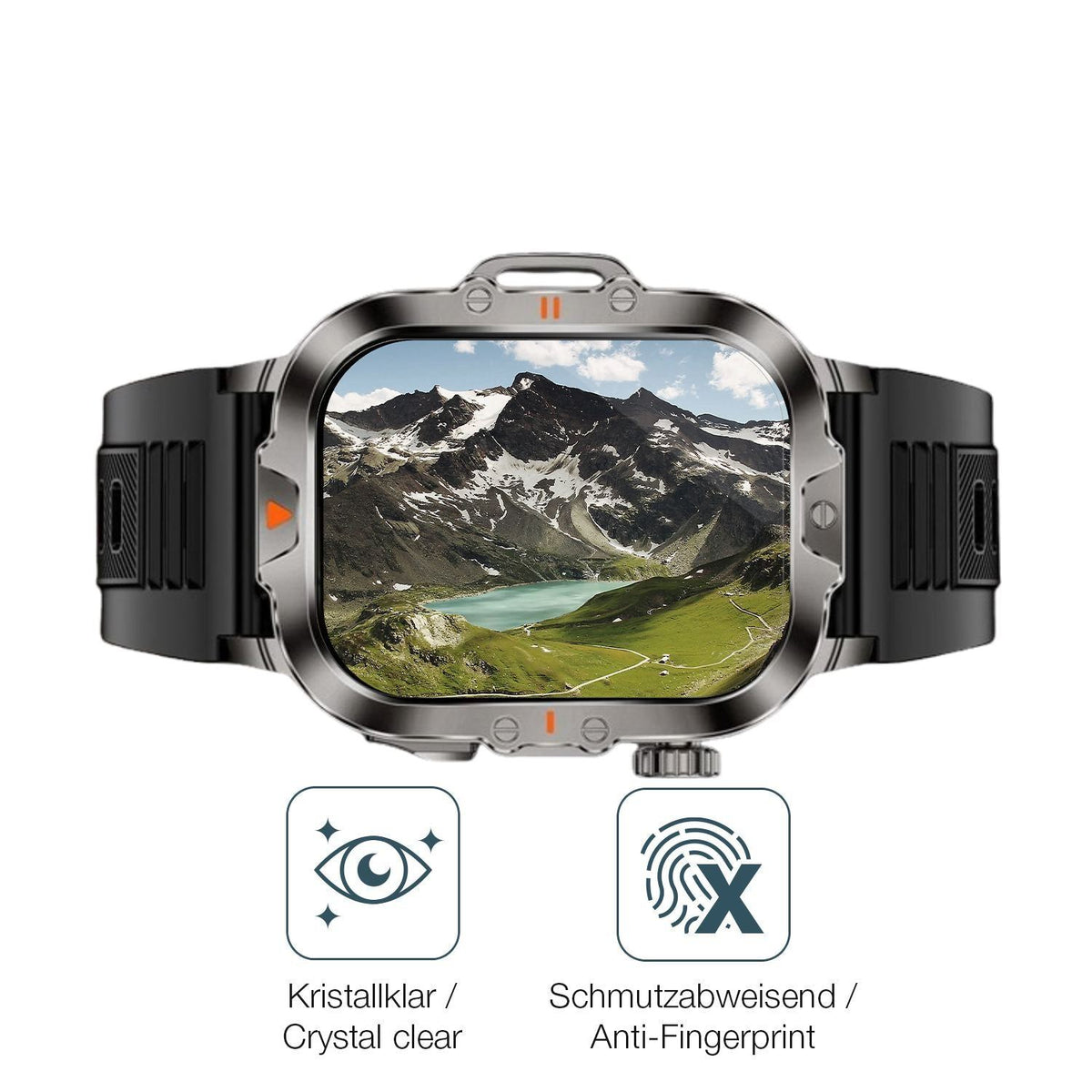 6x Schutzfolie klar für VicBou 2.01 Zoll Smartwatc (4)