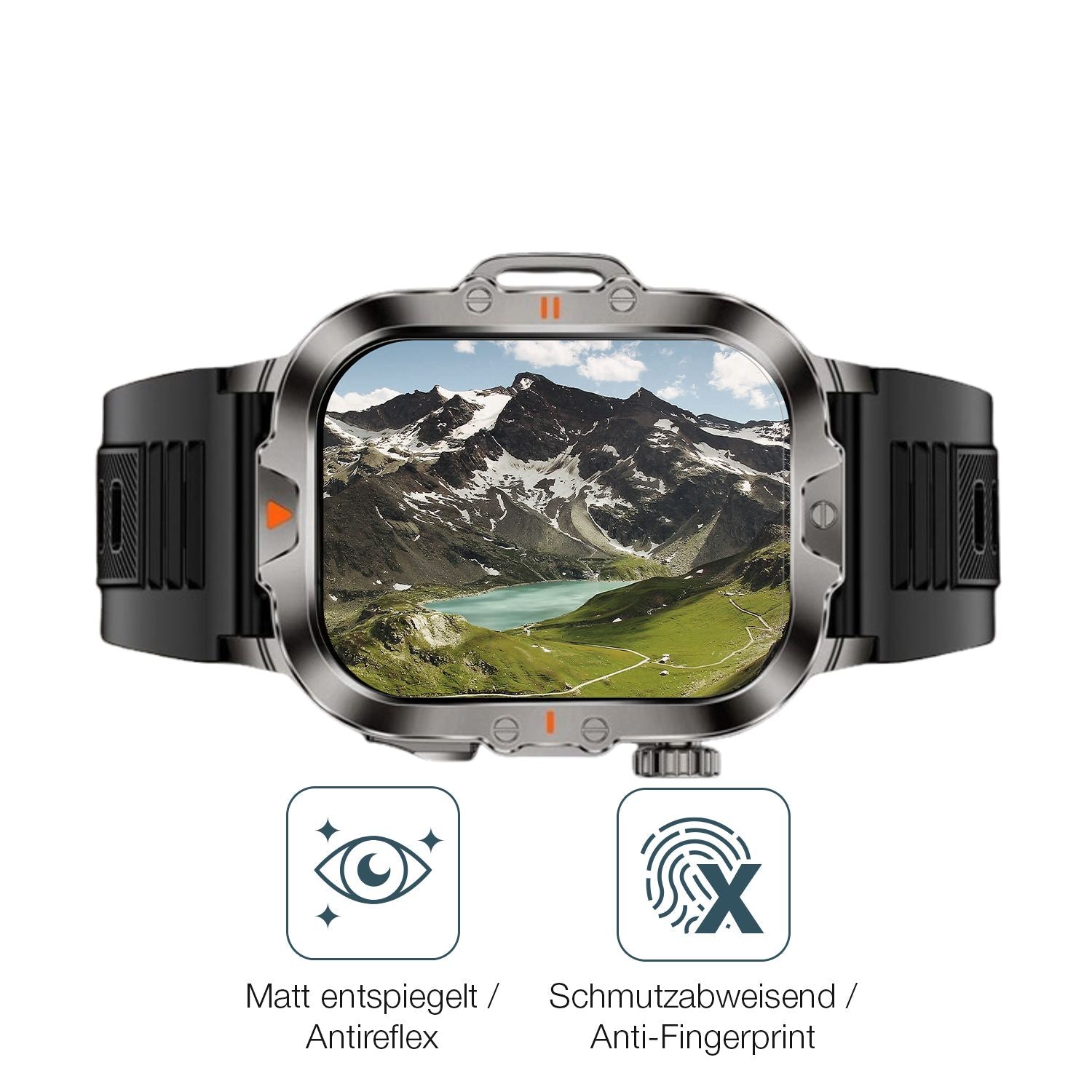 6x Schutzfolie matt für VicBou 2.01 Zoll Smartwatc (4)