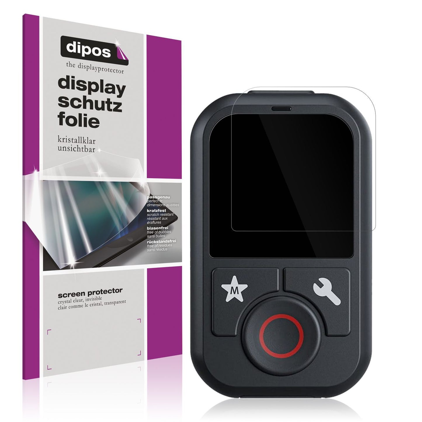 4x Schutzfolie klar für TELESIN T13 Display-Schutz (1)