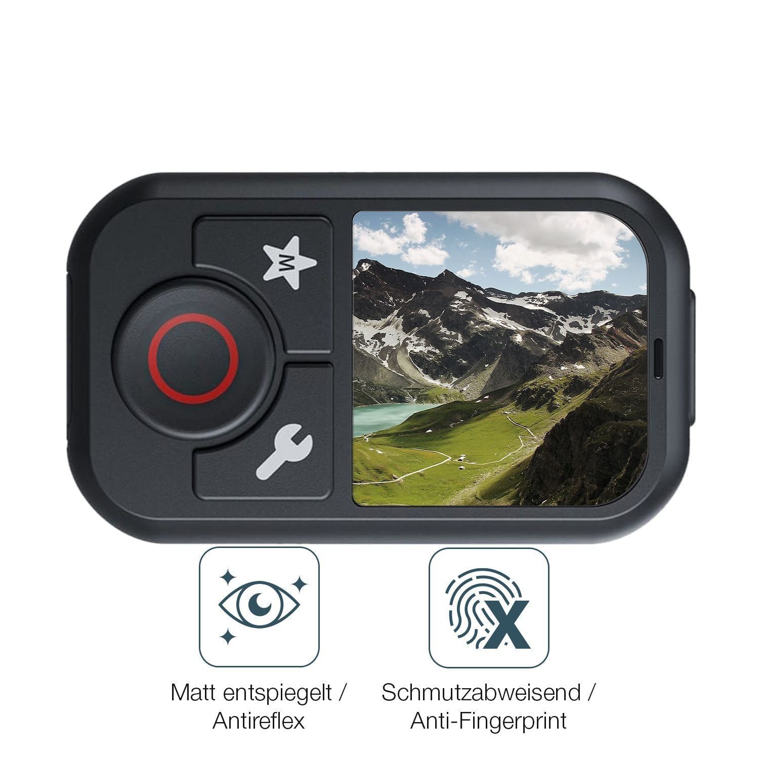 4x Schutzfolie matt für TELESIN T13 Display-Schutz (4)