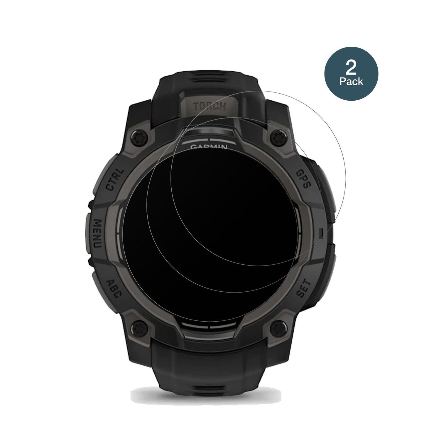 2x 9H Schutzfolie matt für Garmin Instinct 3 45mm  (2)