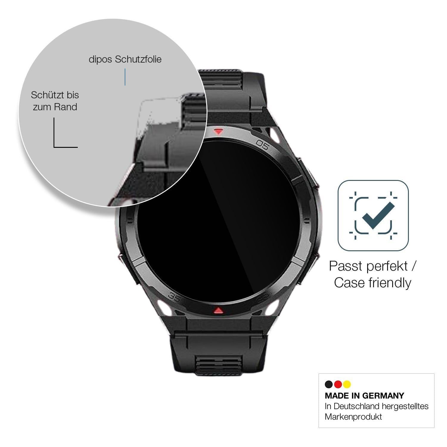 2x 9H Schutzfolie für Oukitel BT12 Smartwatch 1.43 (6)