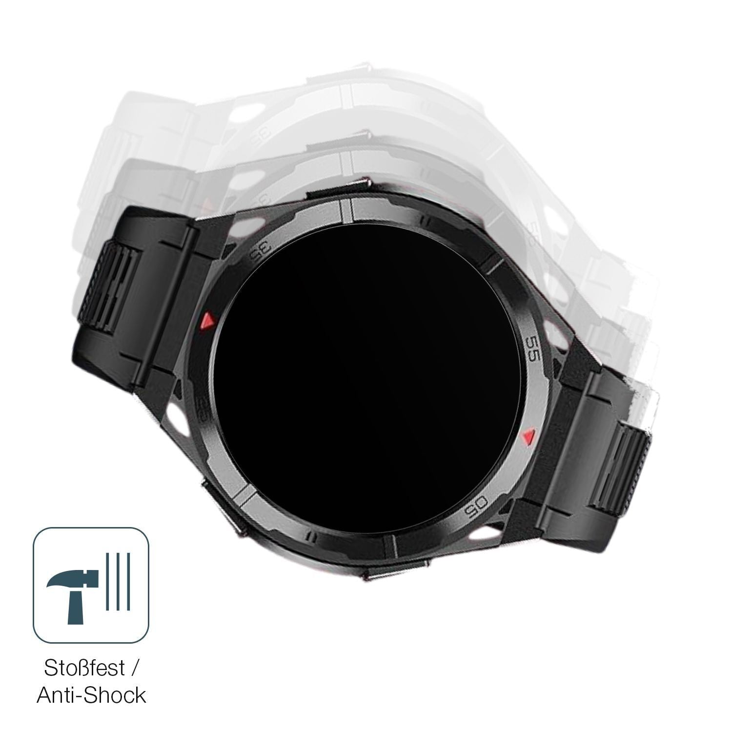 2x 9H Schutzfolie matt für Oukitel BT12 Smartwatch (4)