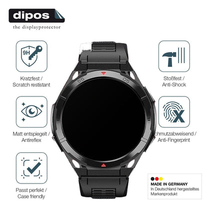 2x 9H Schutzfolie matt für Oukitel BT12 Smartwatch (7)