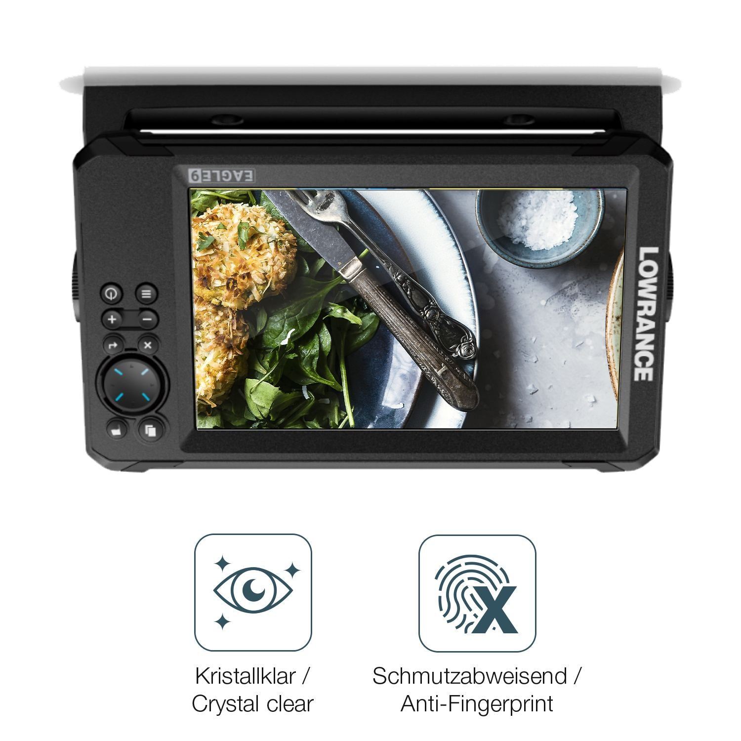 2x Schutzfolie klar für Lowrance Eagle 9 Display-S (4)