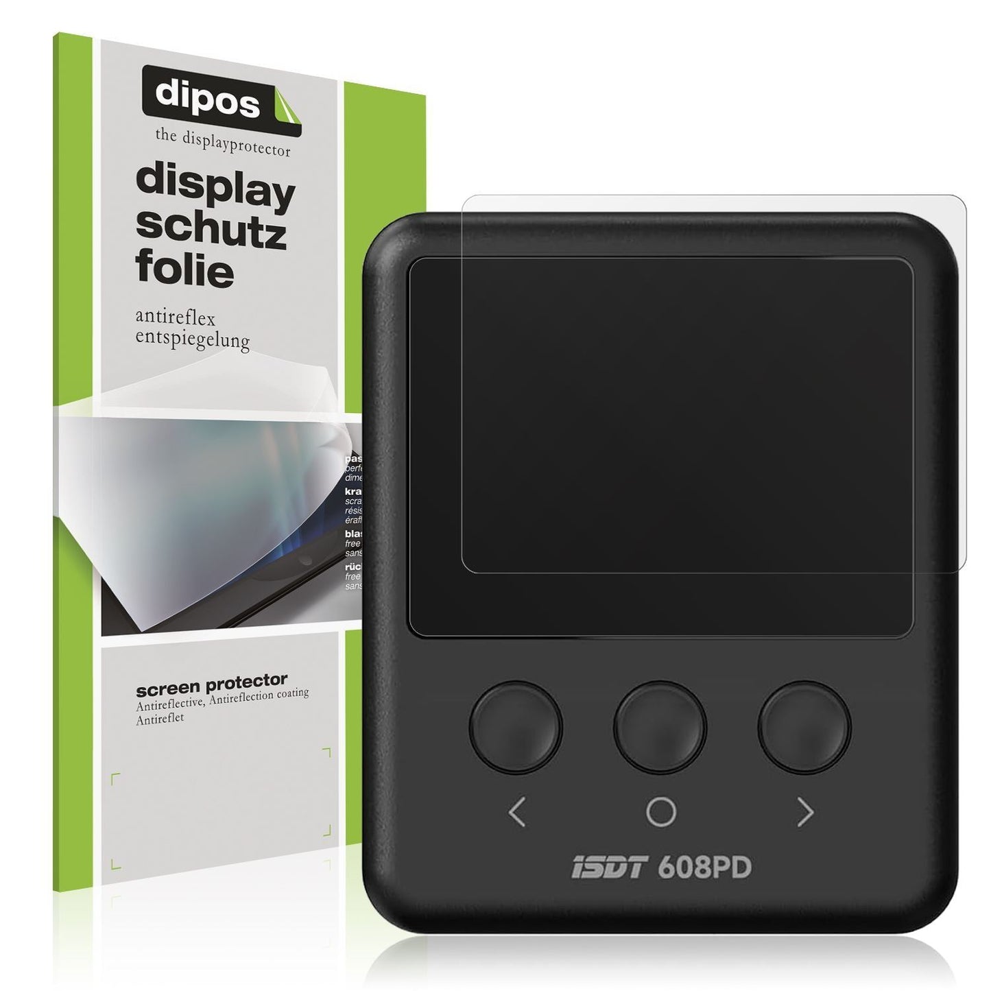 2x Schutzfolie matt für ISDT 608PD Display-Schutzf (1)