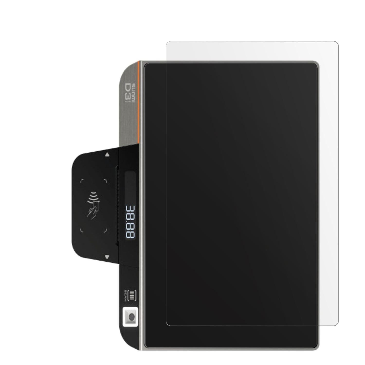 2x Schutzfolie matt für Sunmi D3 Mini Display-Schu (2)