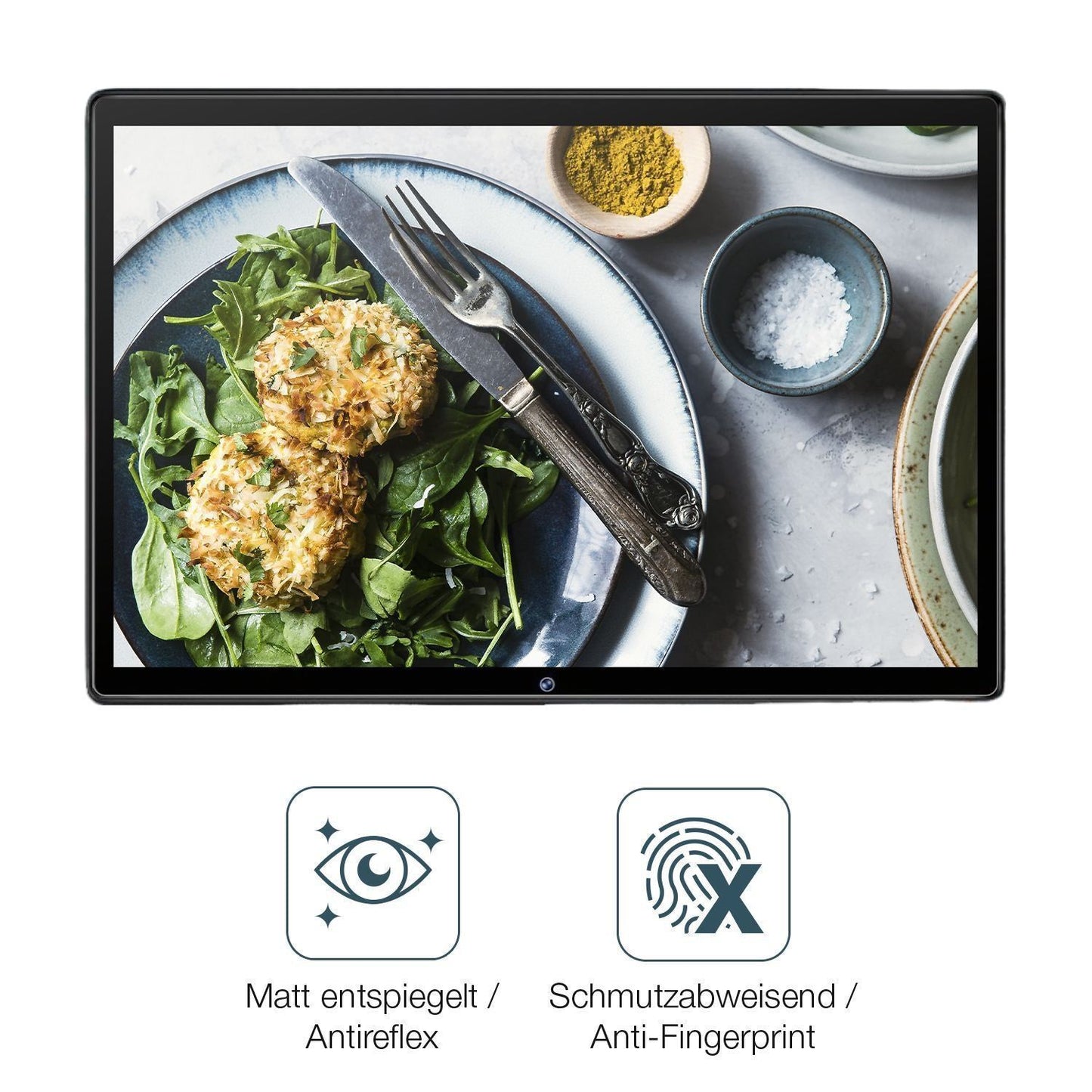 2x Schutzfolie matt für SUAAT S10 Tablet Display-S (4)
