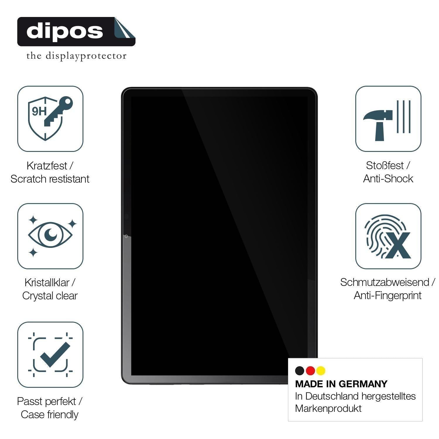 2x 9H Schutzfolie für Lenovo Tab 10.1 ZAEH0057DE P (7)
