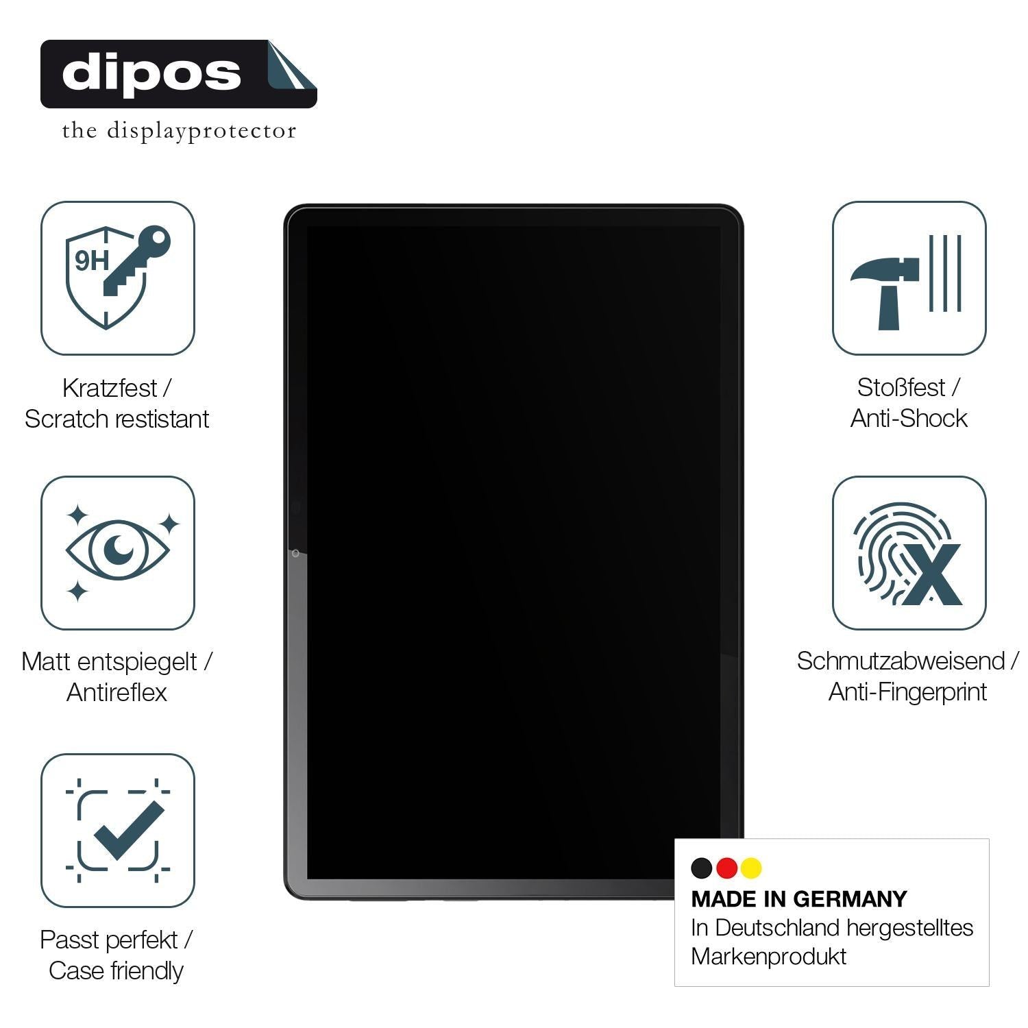 2x 9H Schutzfolie matt für Lenovo Tab 10.1 ZAEH005 (7)