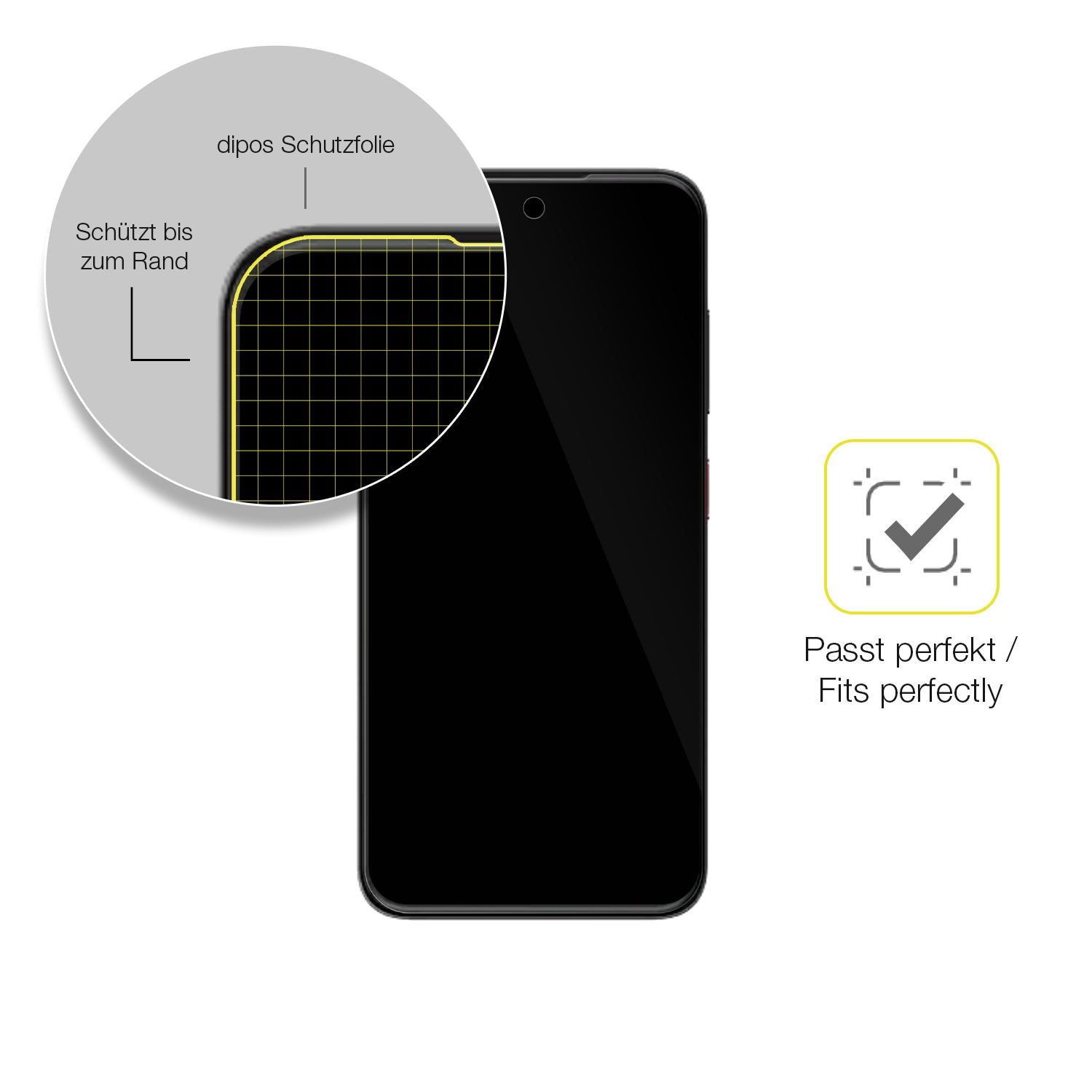 2x 3D Full Cover Schutzfolie für ZTE Blade V70 Vit (6)