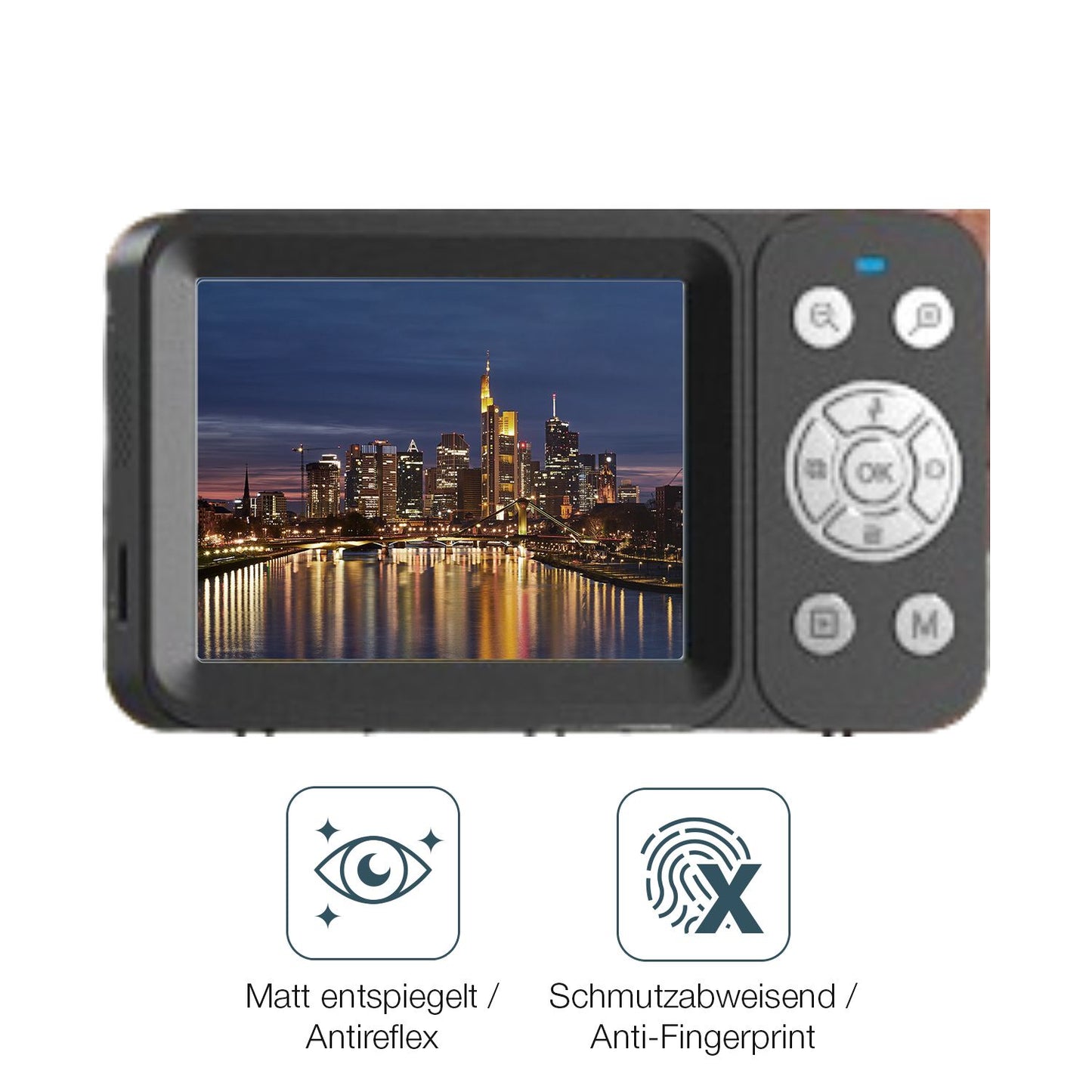 2x 9H Schutzfolie matt für DEATTI DET-CV01 Panzerf (5)