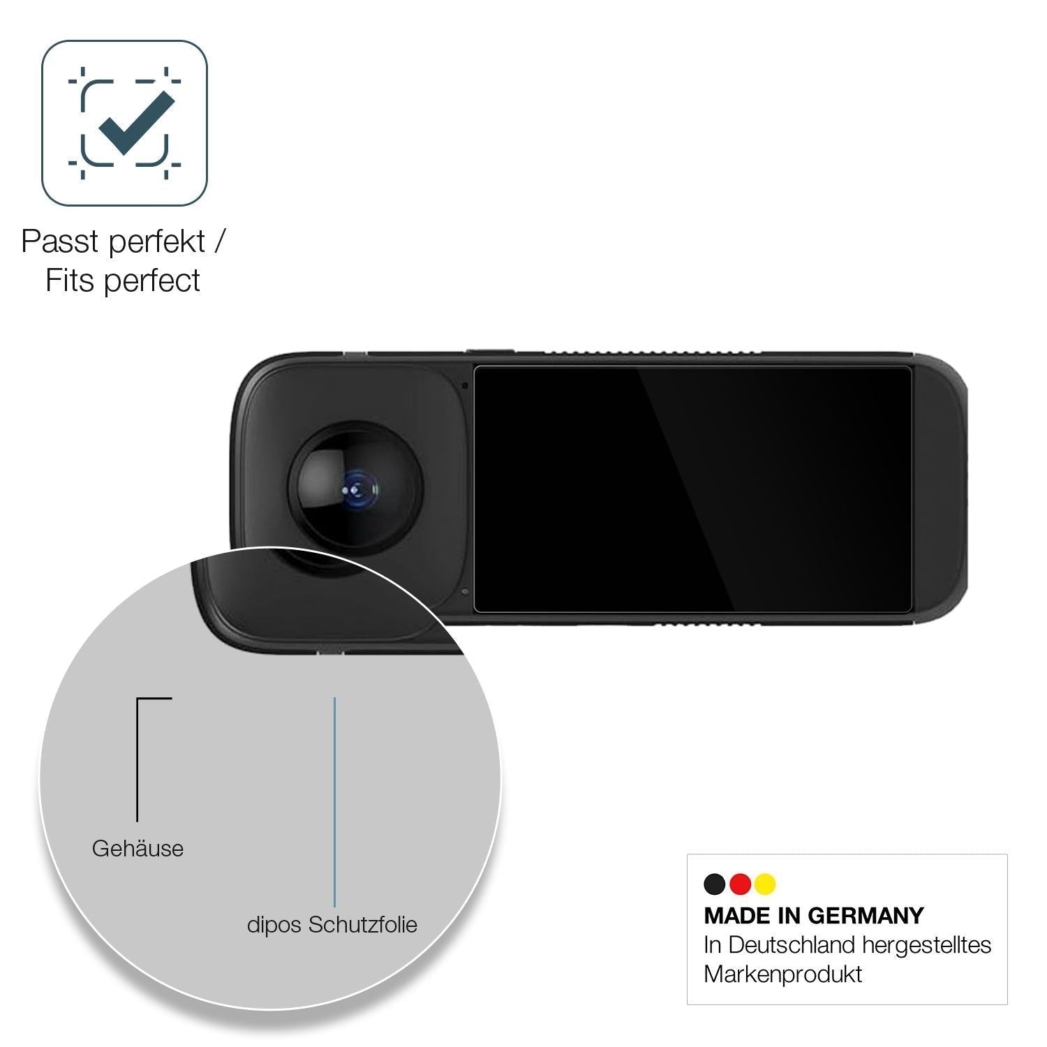 2x 9H Schutzfolie für PANOX V2 Actioncam P223 Panz (6)