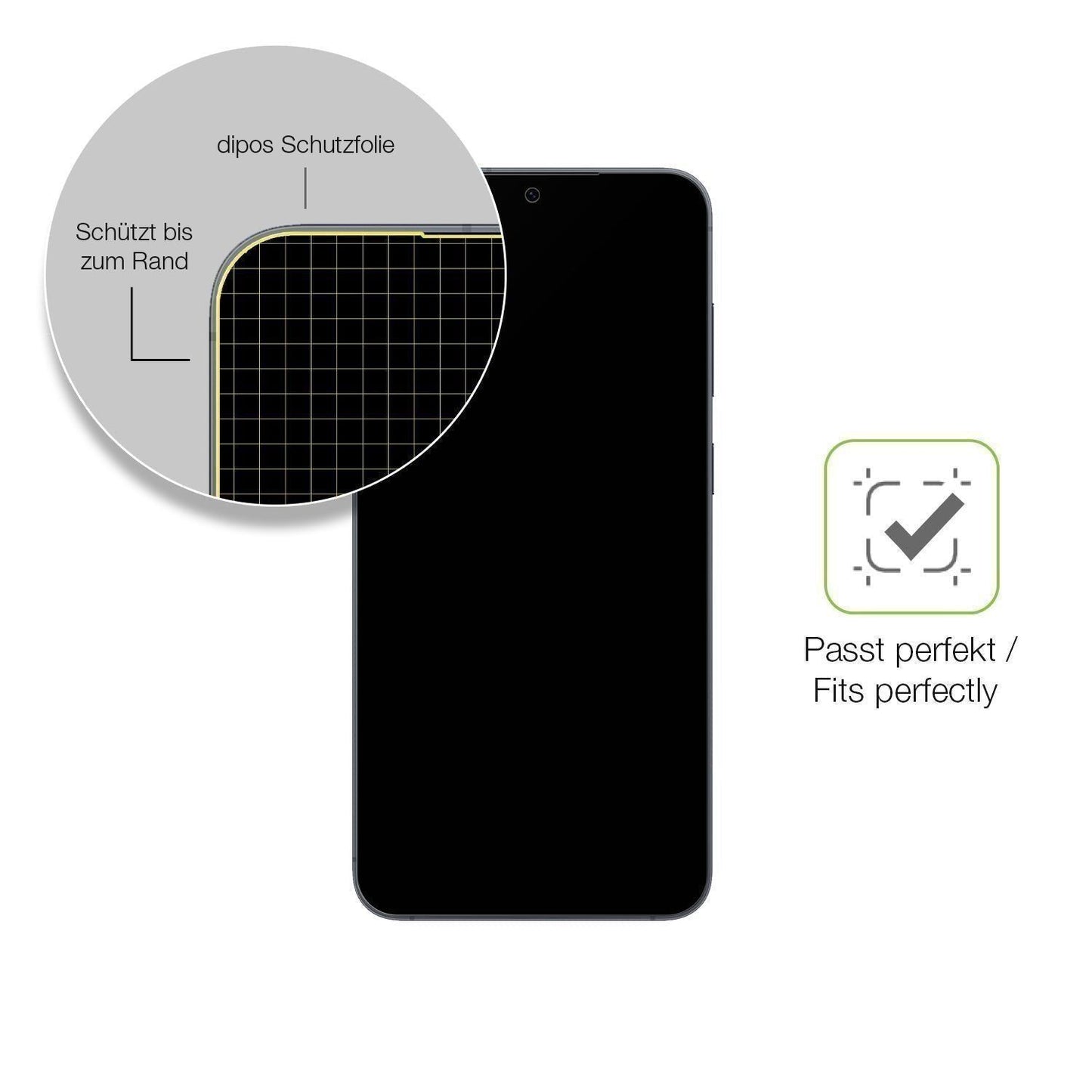 2x Full Cover Schutzfolie matt für Samsung Galaxy  (6)