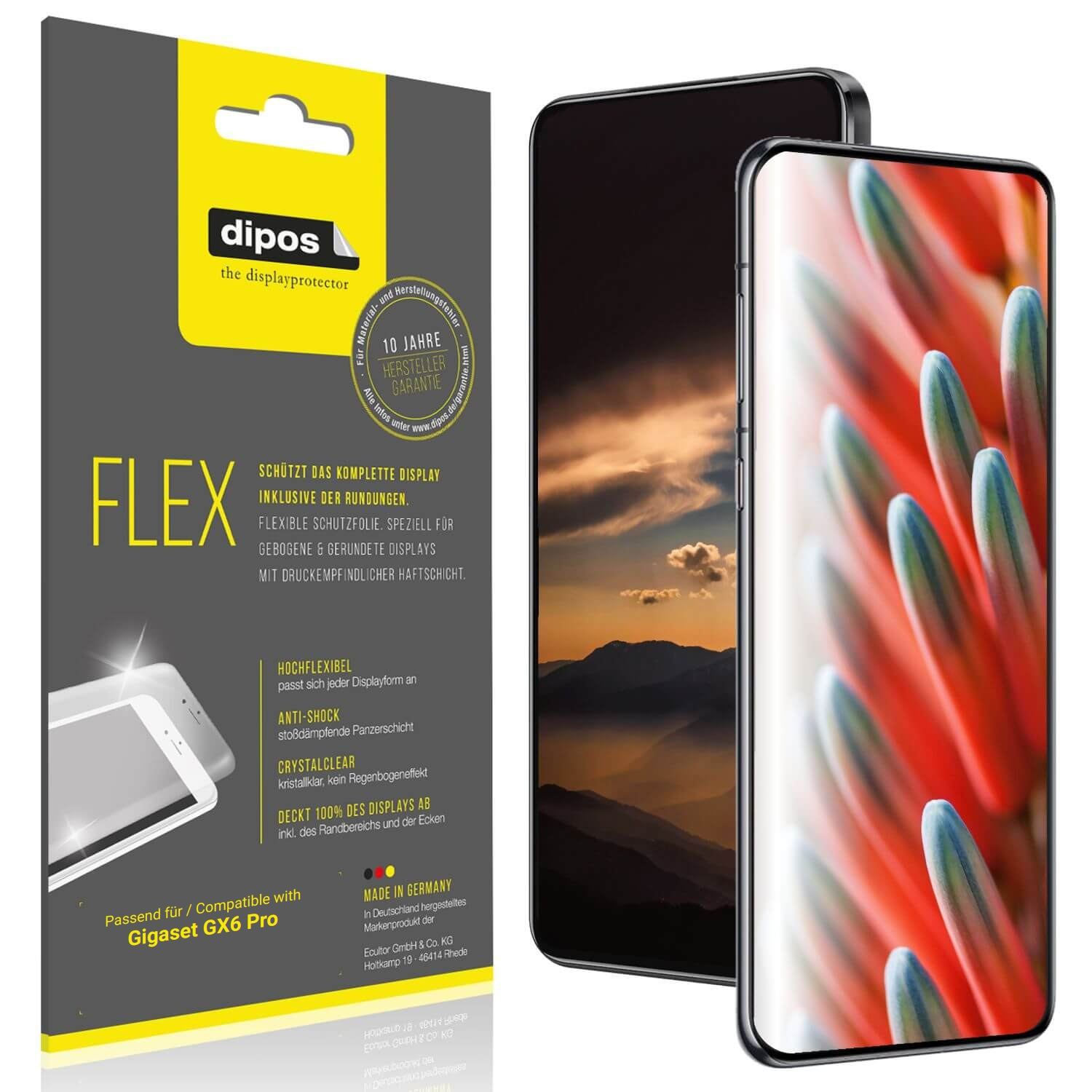 2x 3D Full Cover Schutzfolie für Gigaset GX6 Pro (1)