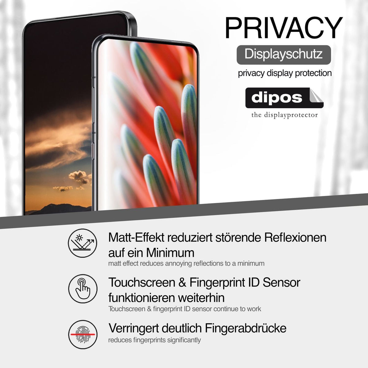 Full Cover Privacy Blickschutzfolie für Gigaset GX (4)