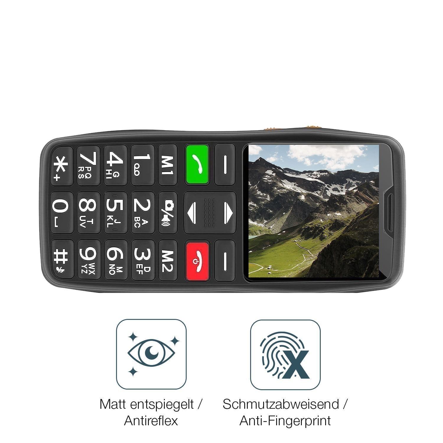 4x Schutzfolie matt für Tokvia T102 Display-Schutz (4)