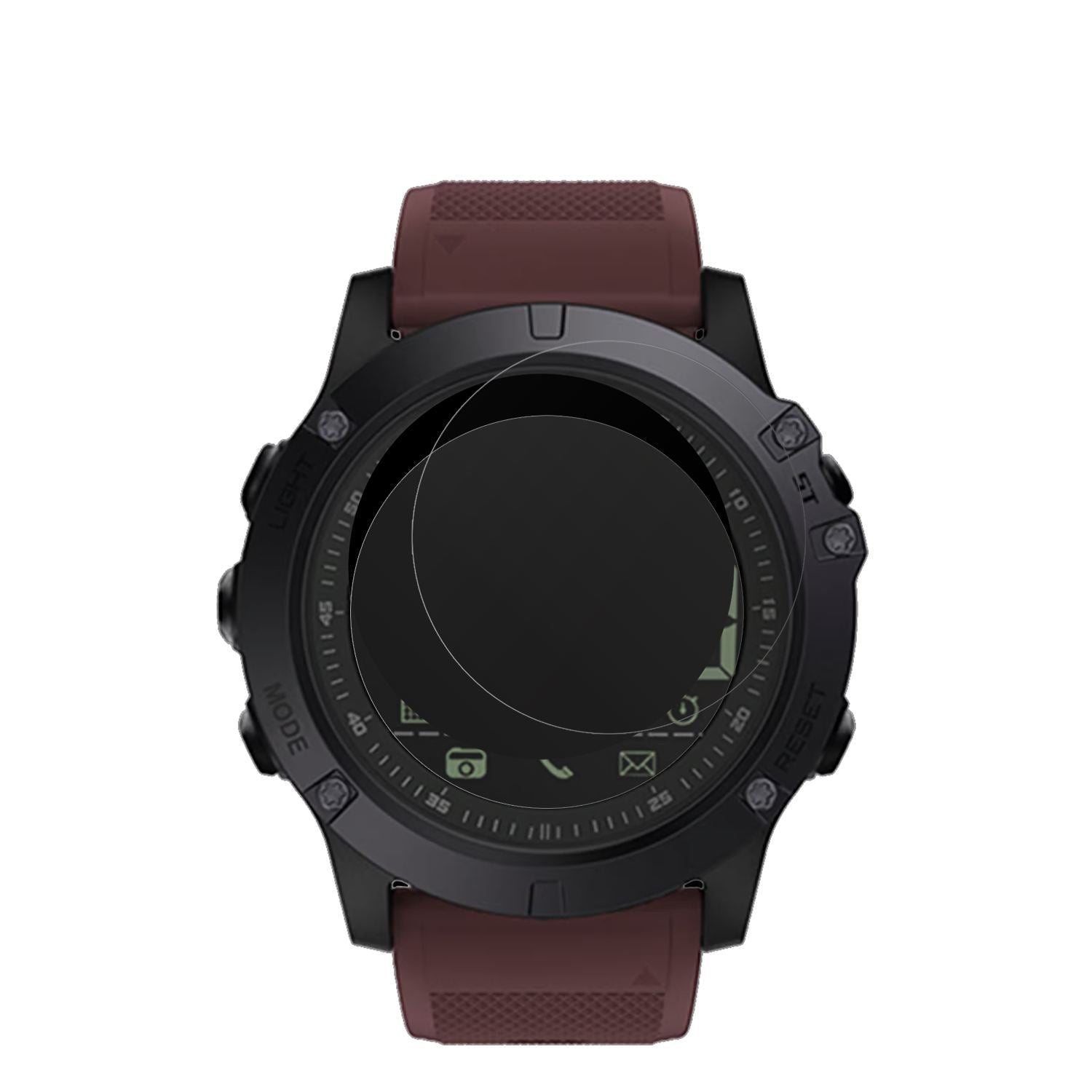 6x Schutzfolie matt für Nasa BNA30129-002 (51 mm)  (2)