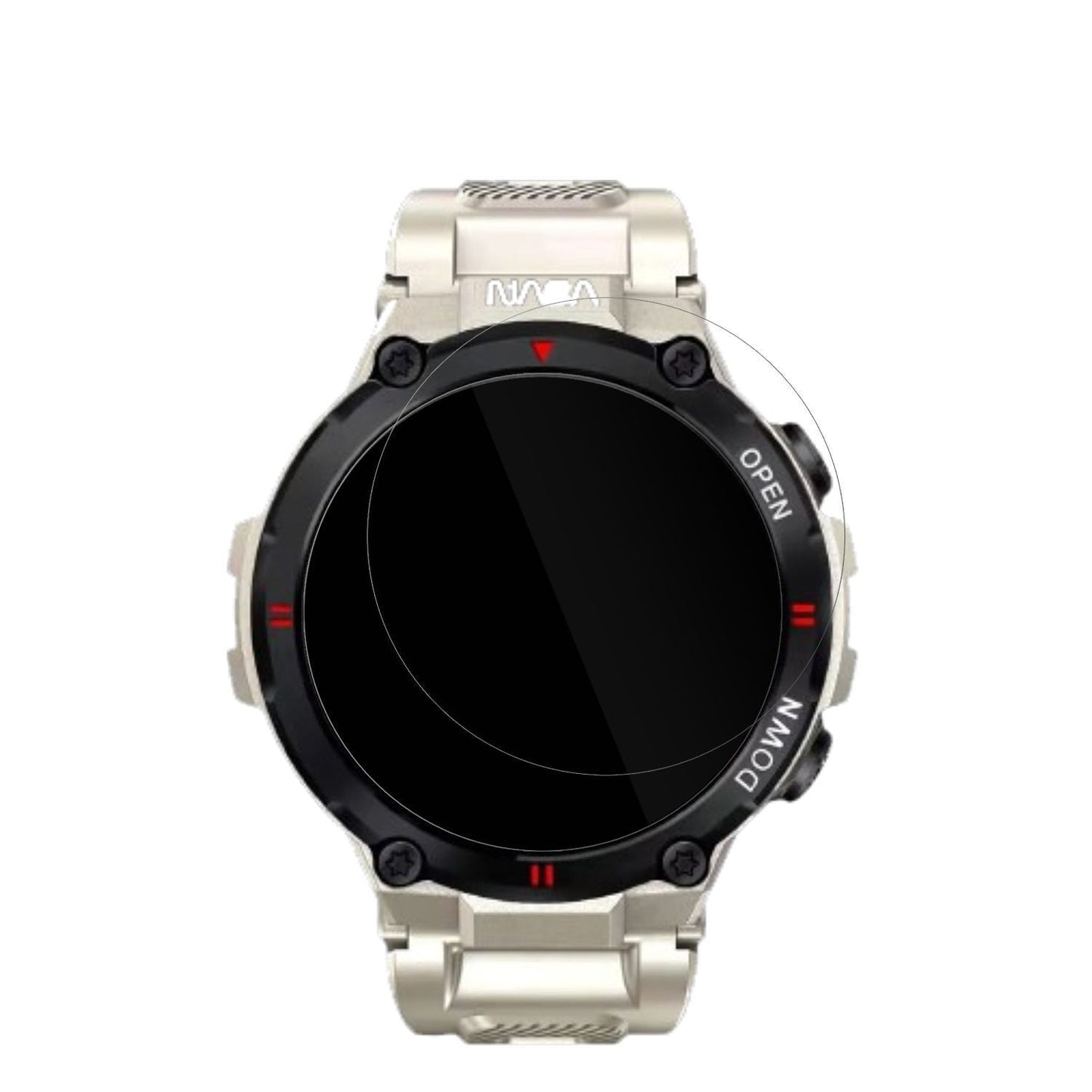 6x Schutzfolie klar für Nasa BNA30119-003 (45.5 mm (2)