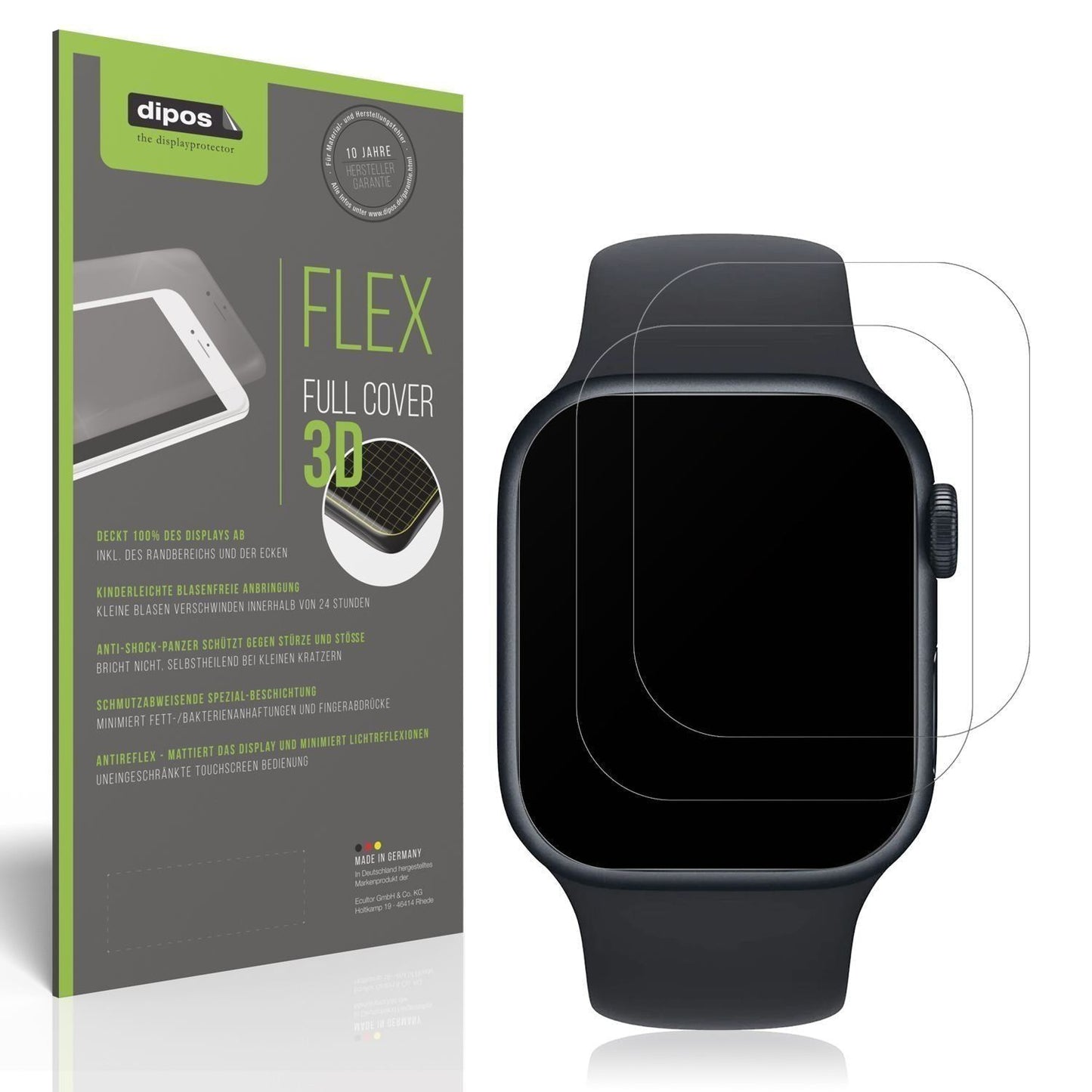 2x Full Cover Schutzfolie matt für Apple Watch Ser (1)