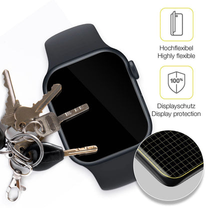 2x 3D Full Cover Schutzfolie für Apple Watch Serie (3)