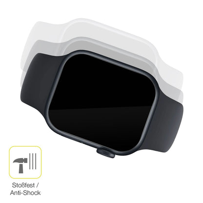 2x 3D Full Cover Schutzfolie für Apple Watch Serie (4)