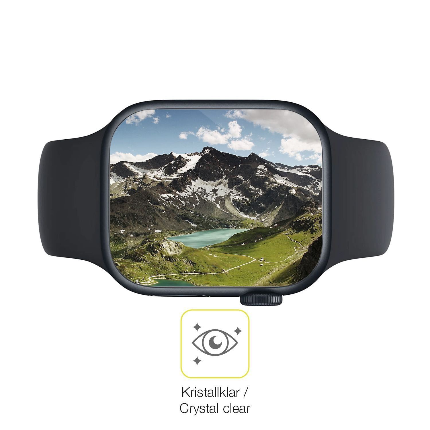 2x 3D Full Cover Schutzfolie für Apple Watch Serie (5)