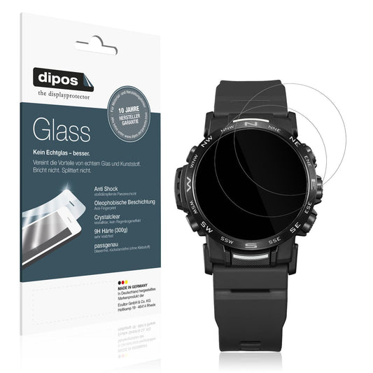 2x 9H Schutzfolie für Casio PRW-35Y-1B Panzerfolie (1)