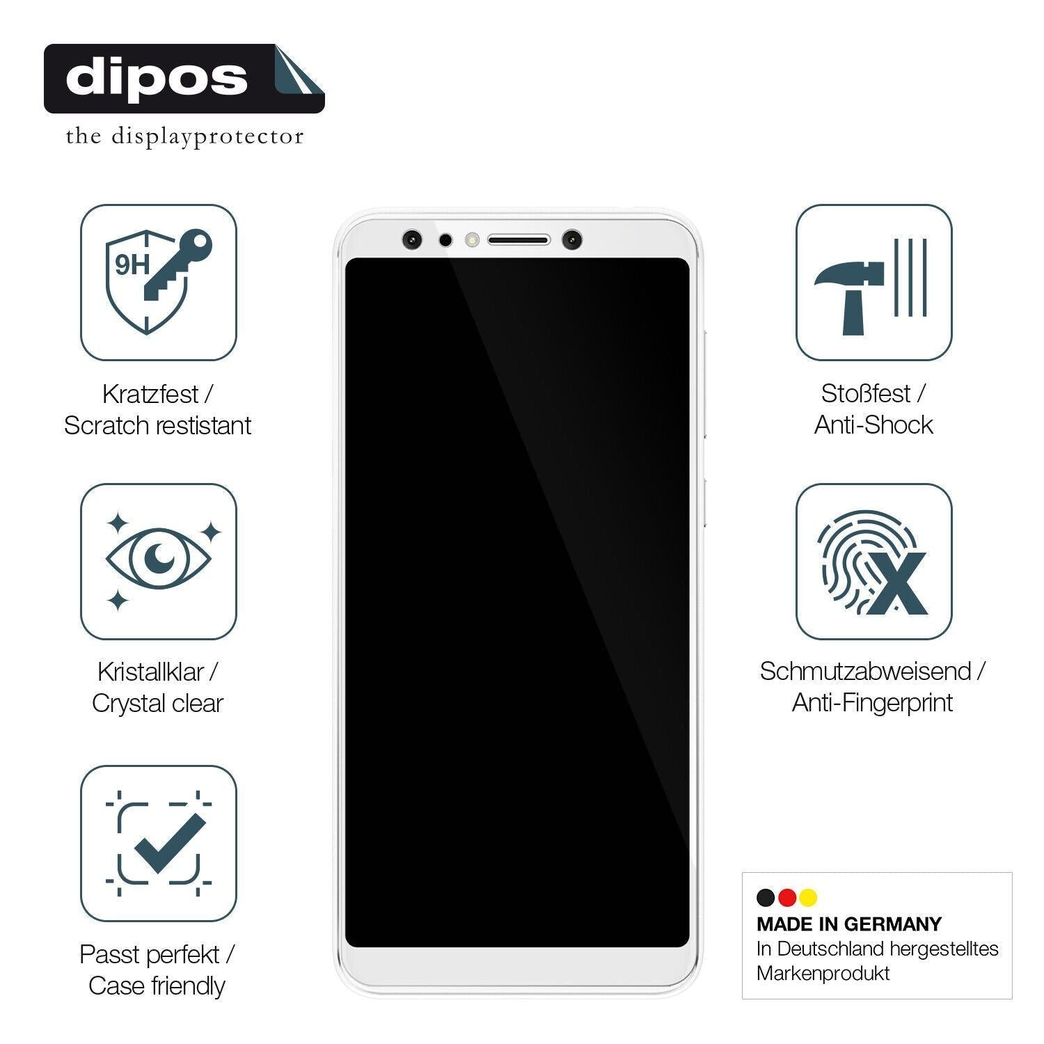 1x 9H Schutzfolie für Asus Zenfone 5 Selfie Pro Pa (7)