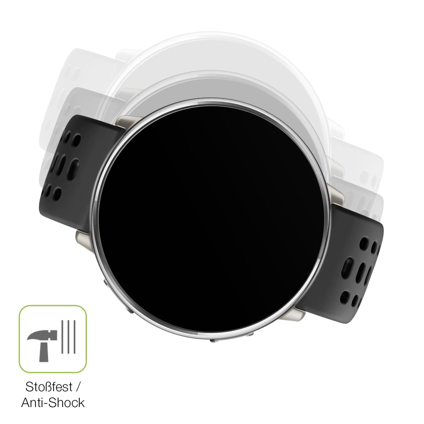 2x Full Cover Schutzfolie matt für Amazfit Active  (4)