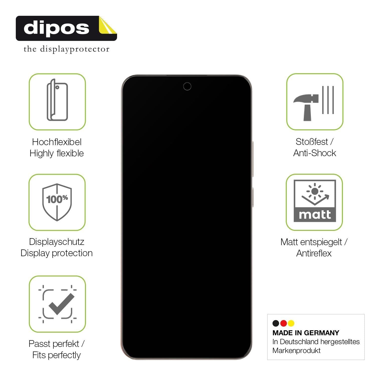 2x Full Cover Schutzfolie matt für Oppo Reno 12 Pr (7)
