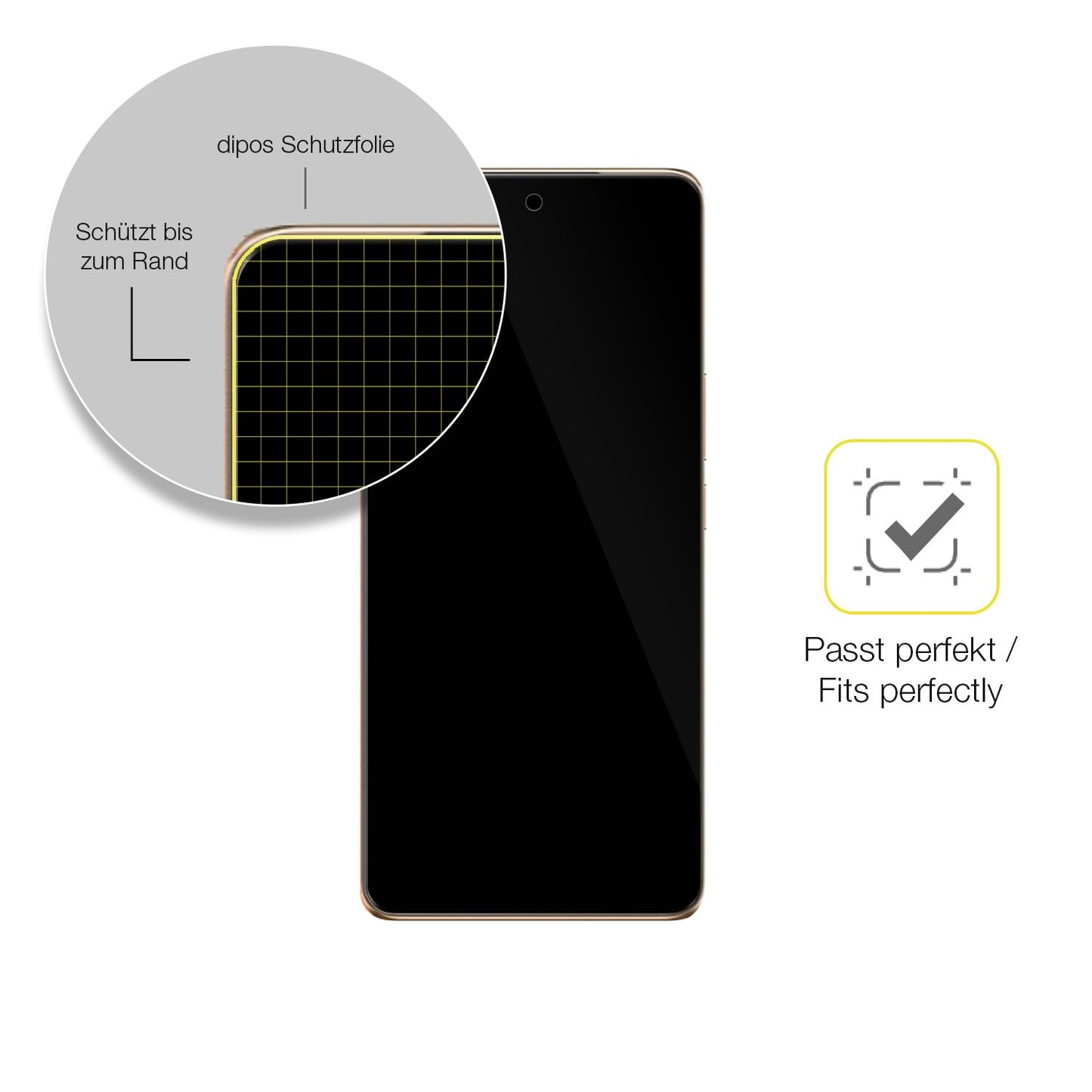 2x 3D Full Cover Schutzfolie für Vivo T3 Pro (6)