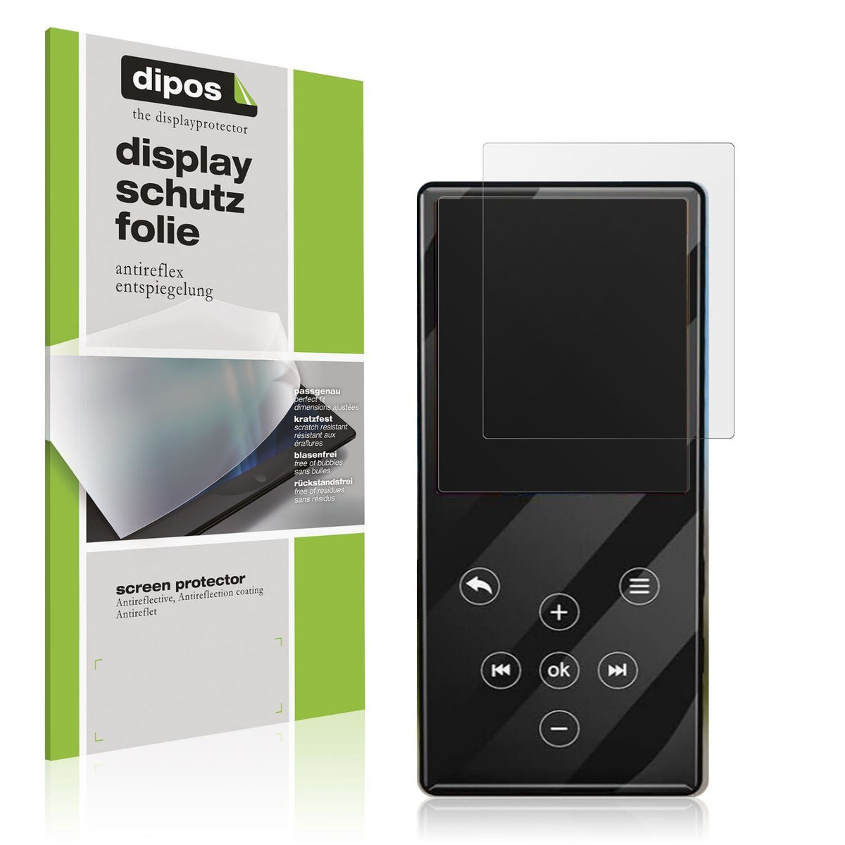 4x Schutzfolie matt für Gueray Q9 MP3-Player Displ (1)