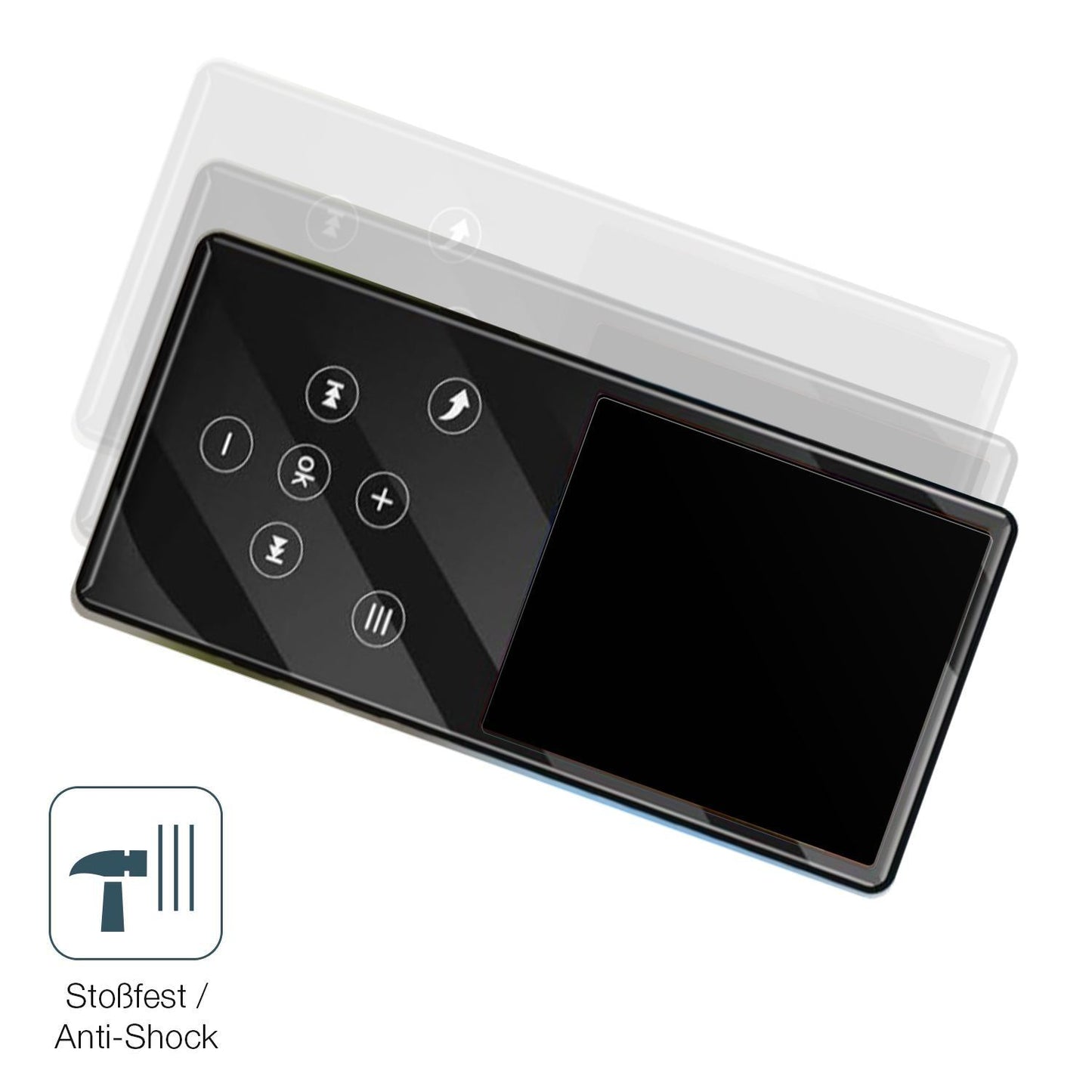 2x 9H Schutzfolie matt für Gueray Q9 MP3-Player Pa (4)