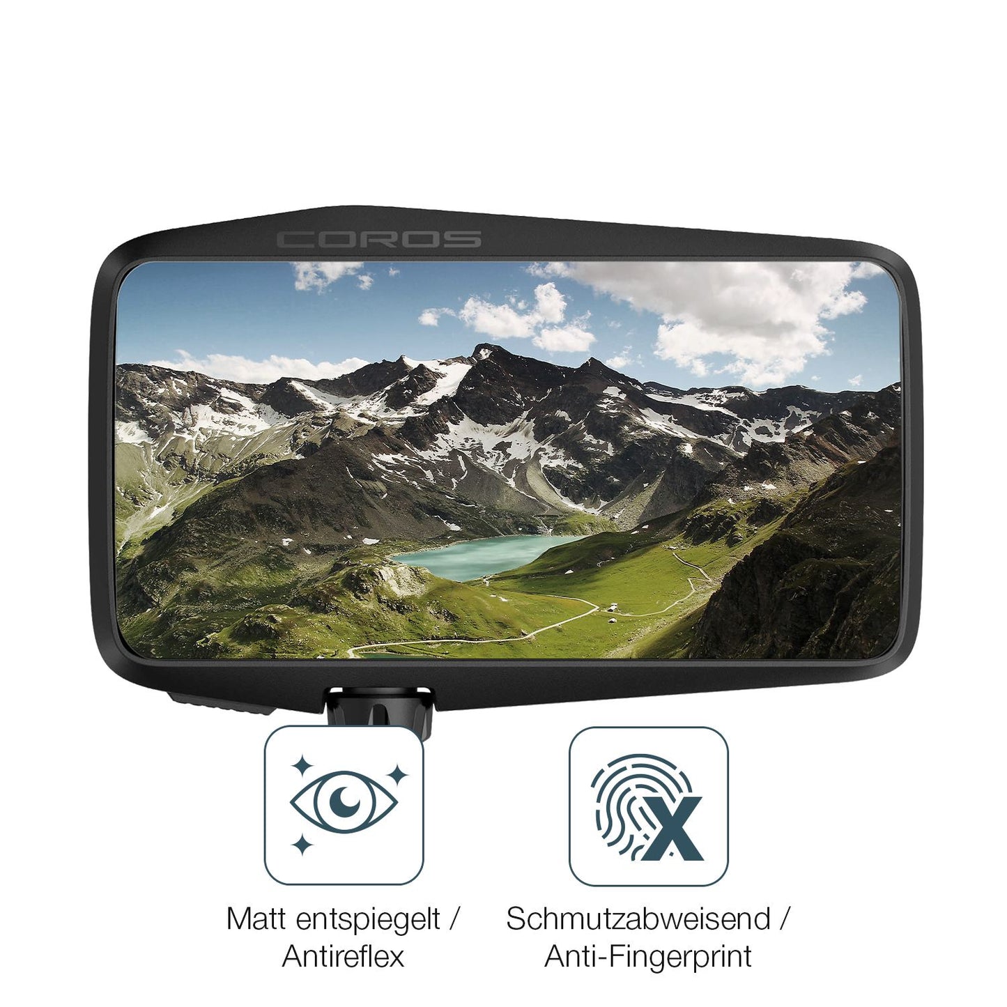 2x Schutzfolie matt für Coros Dura Display-Schutzf (4)