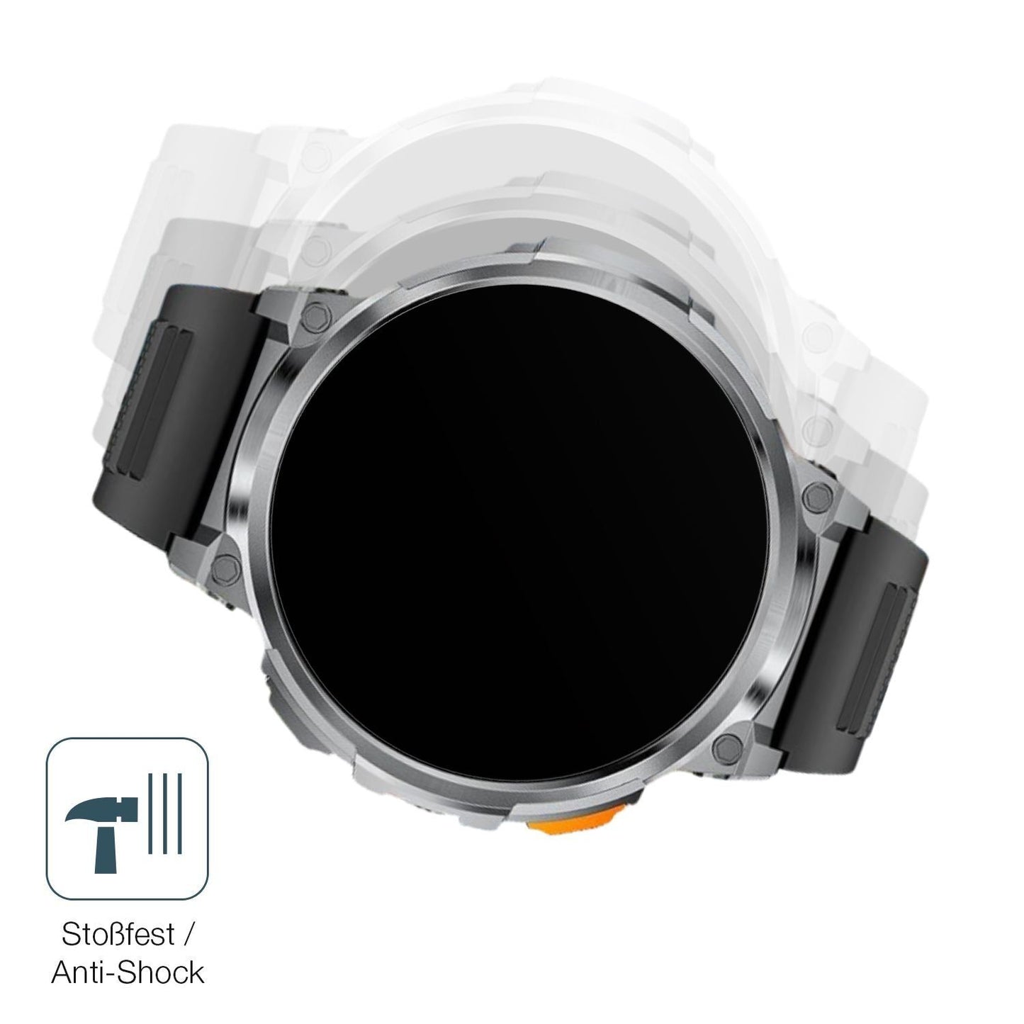 2x 9H Schutzfolie matt für FOXBOX FV6 Smartwatch 1 (4)