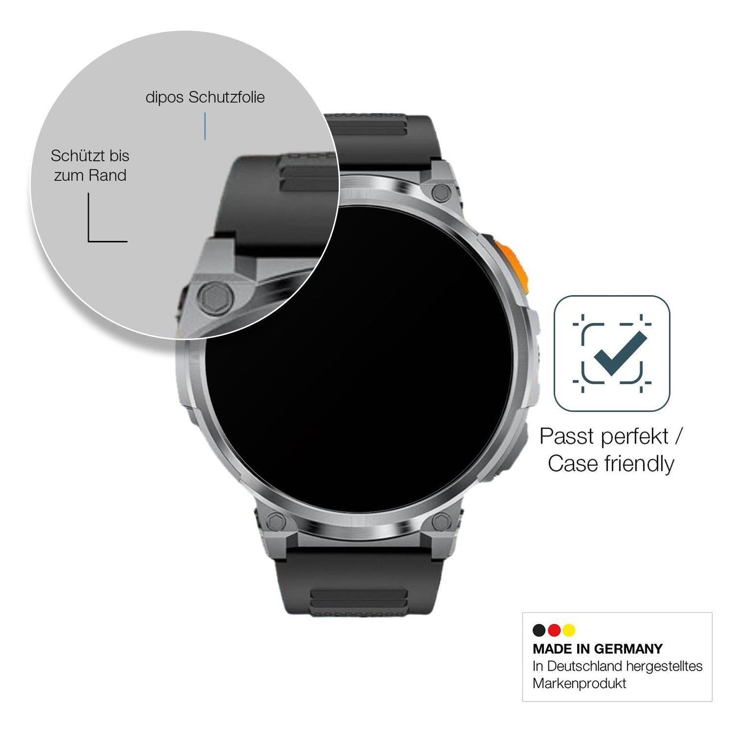 2x 9H Schutzfolie matt für FOXBOX FV6 Smartwatch 1 (6)