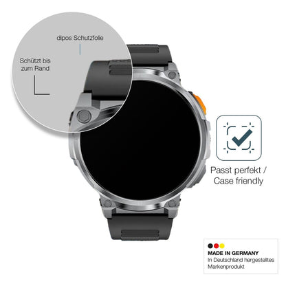 2x 9H Schutzfolie matt für FOXBOX FV6 Smartwatch 1 (6)