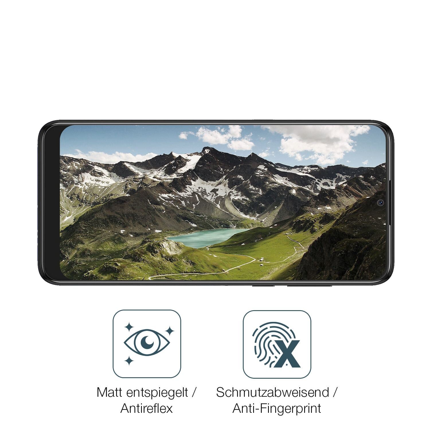 2x 9H Schutzfolie matt für alcatel 3L 2020 Panzerf (5)