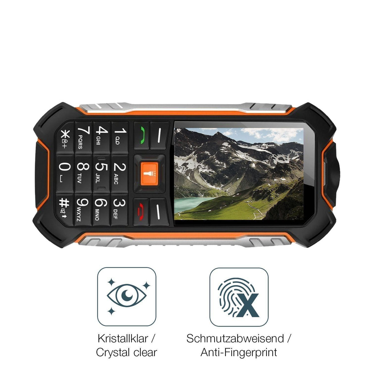 4x Schutzfolie klar für Hammer Boost 2 LTE Display (4)