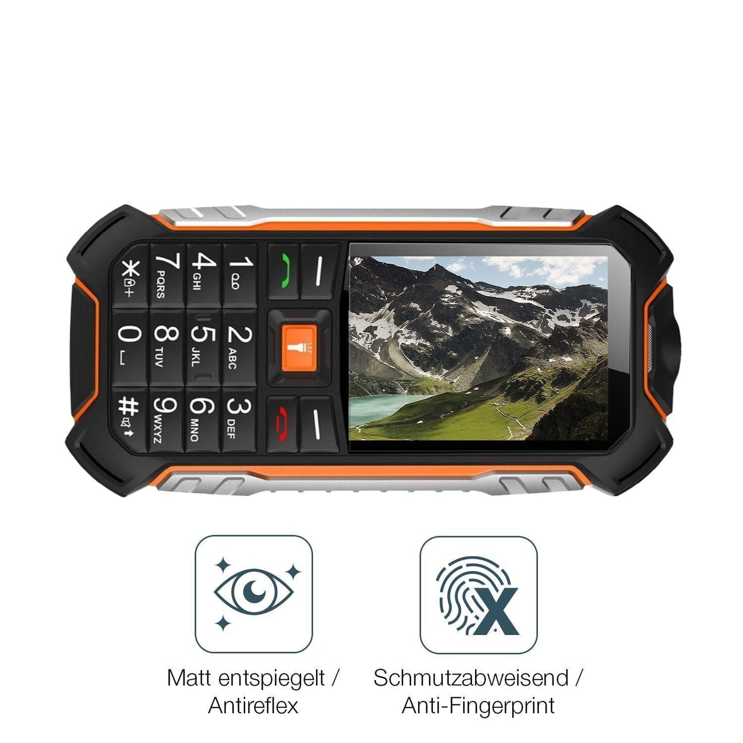 4x Schutzfolie matt für Hammer Boost 2 LTE Display (4)