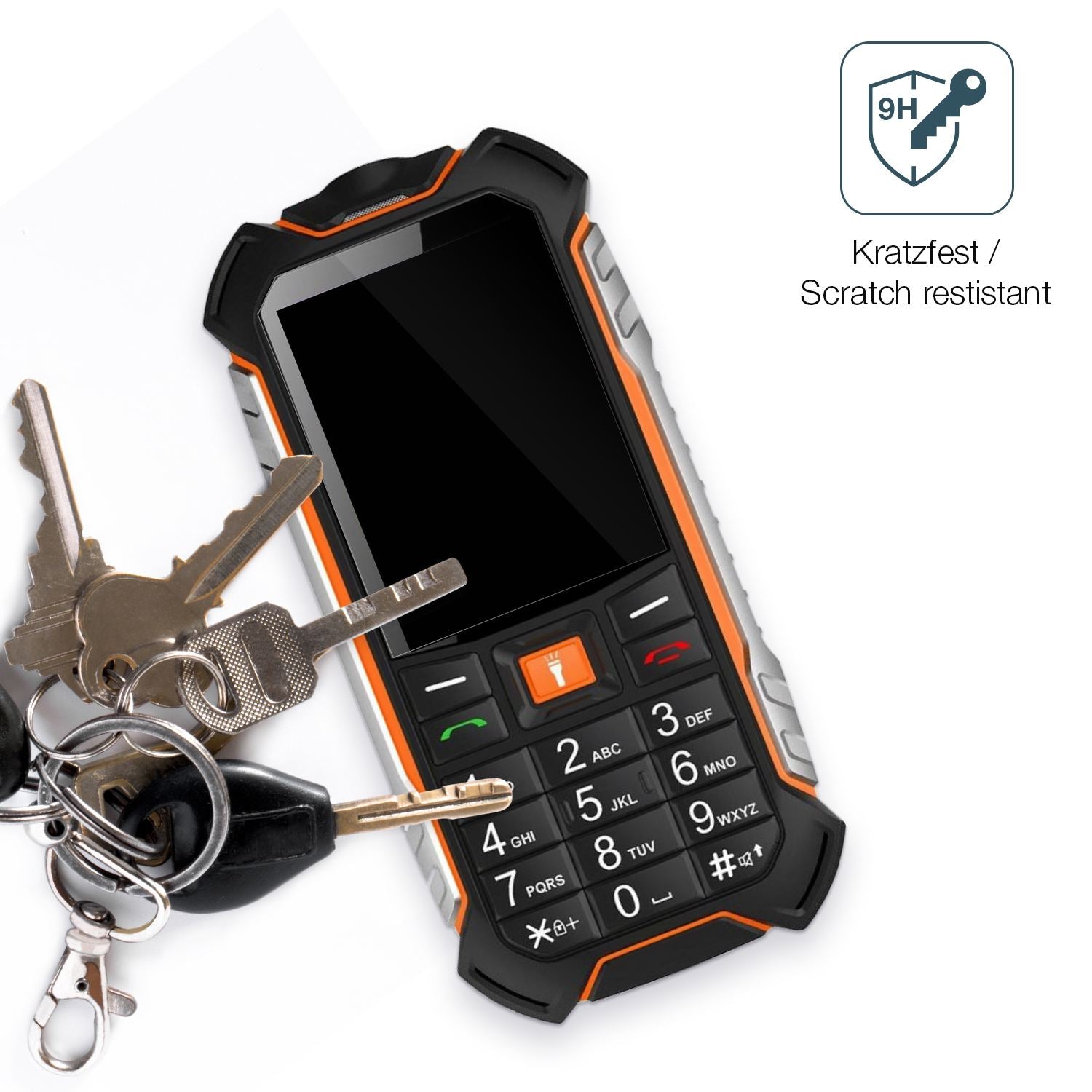 2x 9H Schutzfolie für Hammer Boost 2 LTE Panzerfol (3)