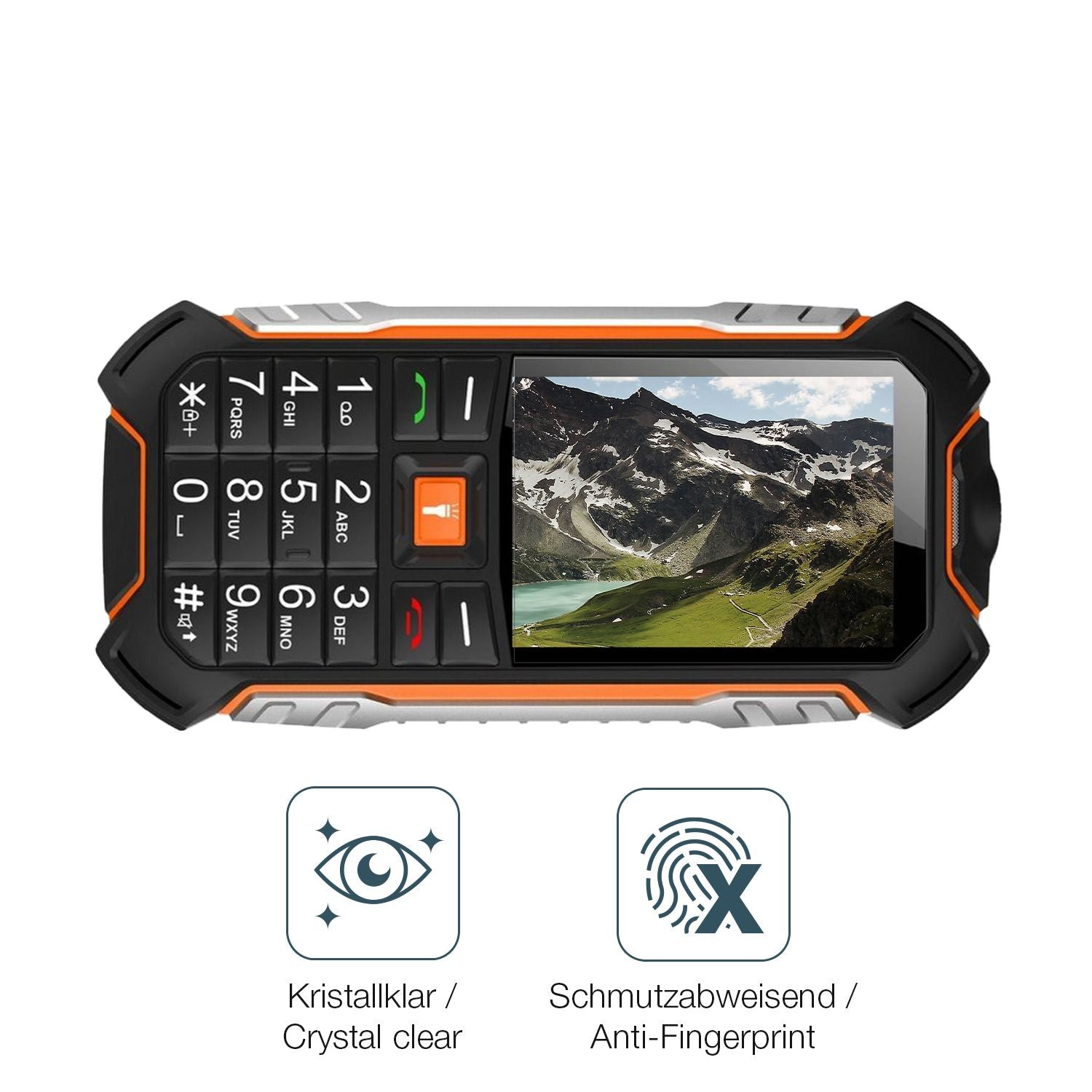 2x 9H Schutzfolie für Hammer Boost 2 LTE Panzerfol (5)